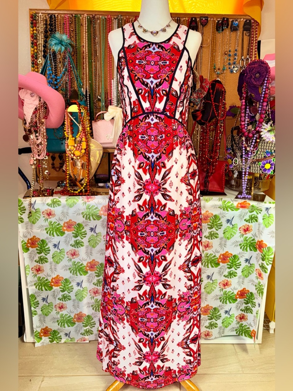 Gianni Bini Maxi Dress Retro mod Tank NWT - Sz S